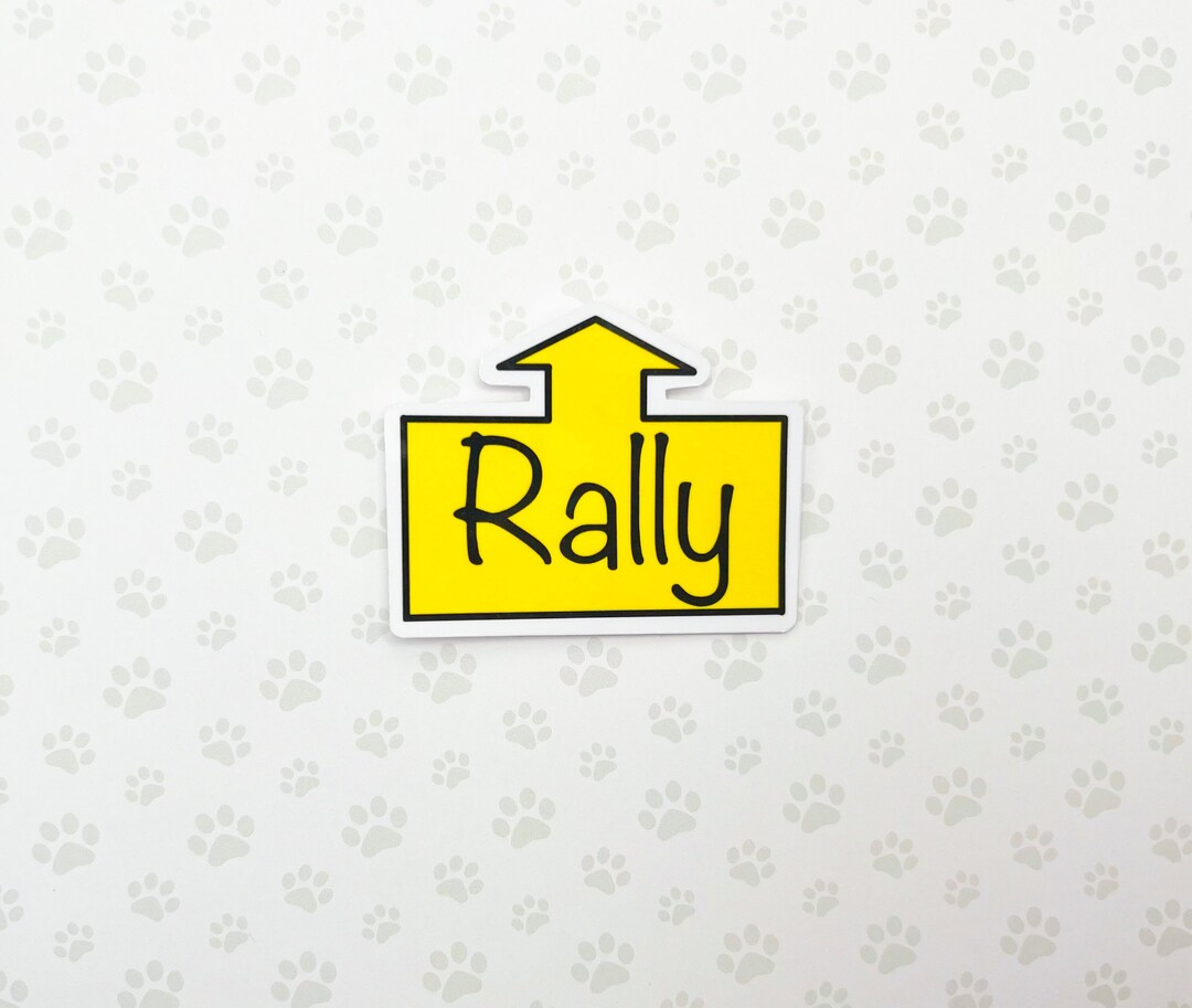 Rally Obedience Decal Rally Sign Sticker Dog Sports Gift Etsy