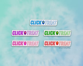 Click Treat Repeat, Dog Training Stickers, Positive Reinforcement Decal, Clicker Training, Gift for dog trainer, Force Free Sticker