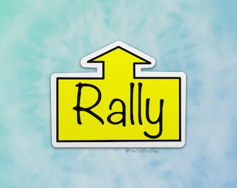 Rally obedience decal, Rally sign Sticker, dog sports, gift for dog handler, heel work training, obedience handler, Rally-O sticker, Utility