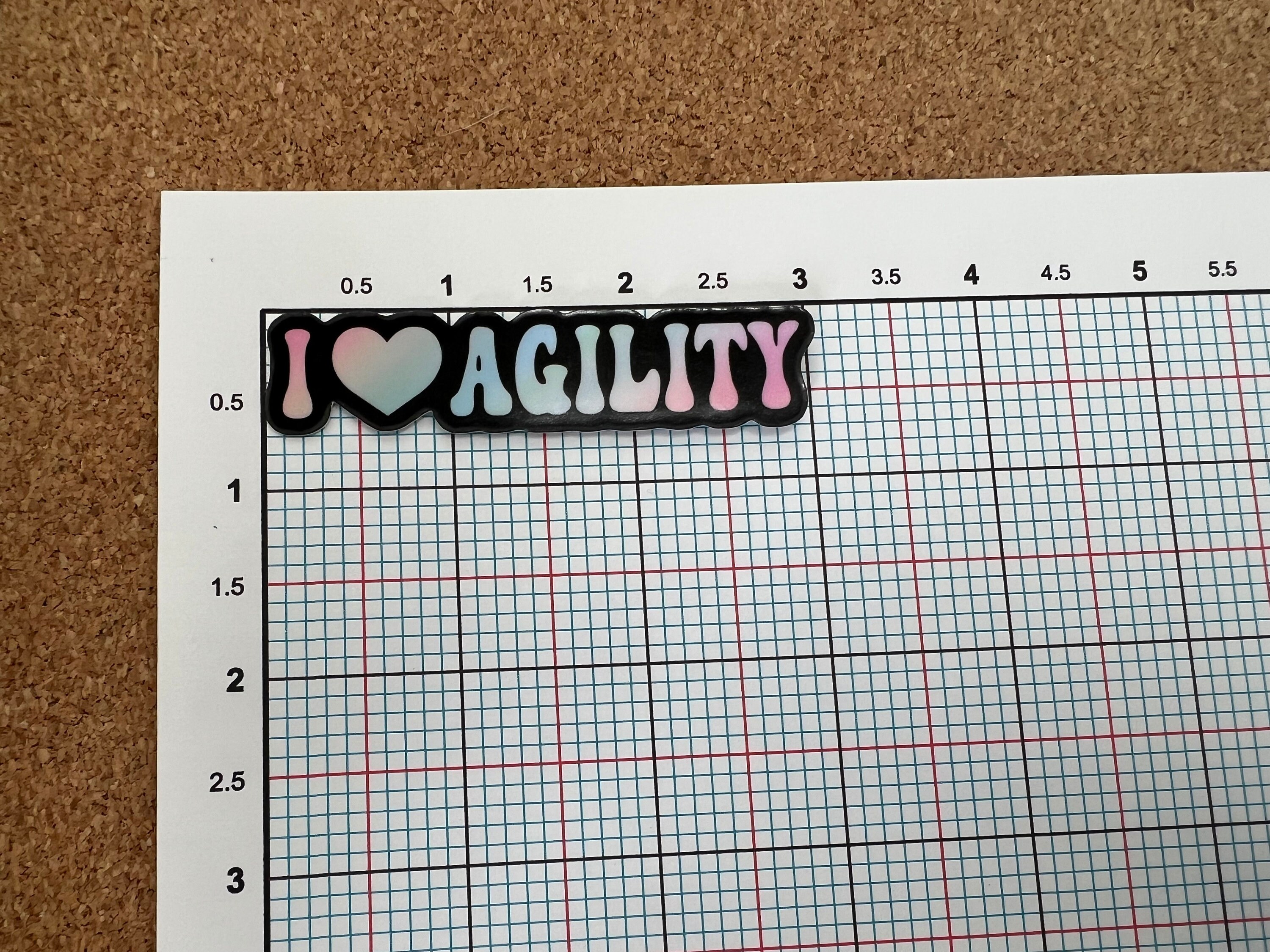 I Love Agility Sticker, Gift for Dog Agility Handler, Gift for Agility ...