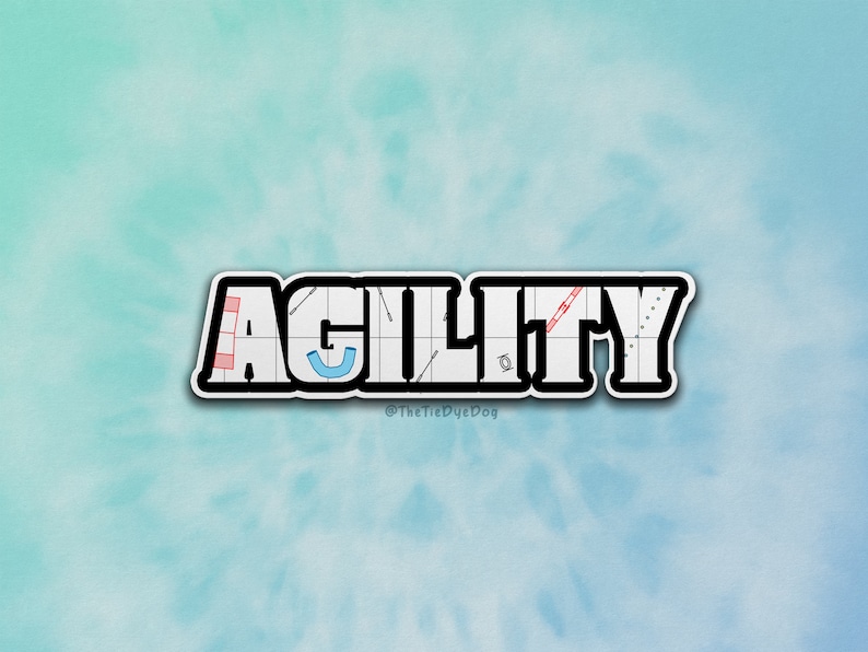 Dog Agility Sticker, Gift for Agility Handler, Agility Judge, Dog ...