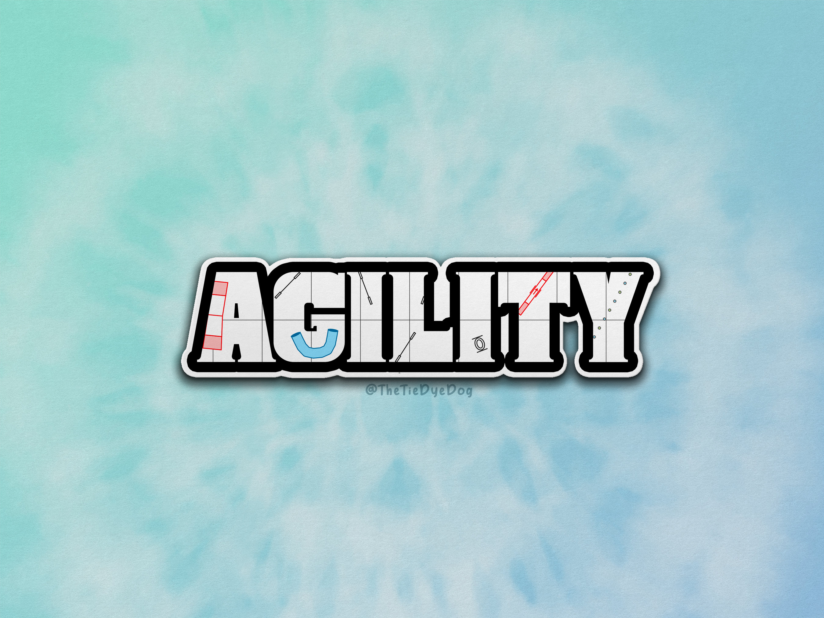 Dog Agility Sticker, Gift for Agility Handler, Agility Judge, Dog ...