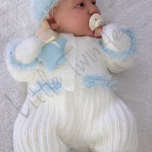 Modèle de tricot JACK FROST ~ DK et cils ~ prématuré/0-3 mois