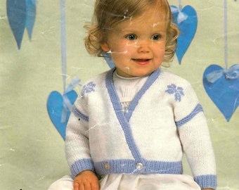 free knitting pattern crossover baby cardigan