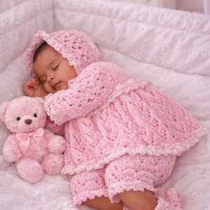 Blossom Baby or Reborn Knitting Pattern~DK~19-22" or 0-3mths~PDF