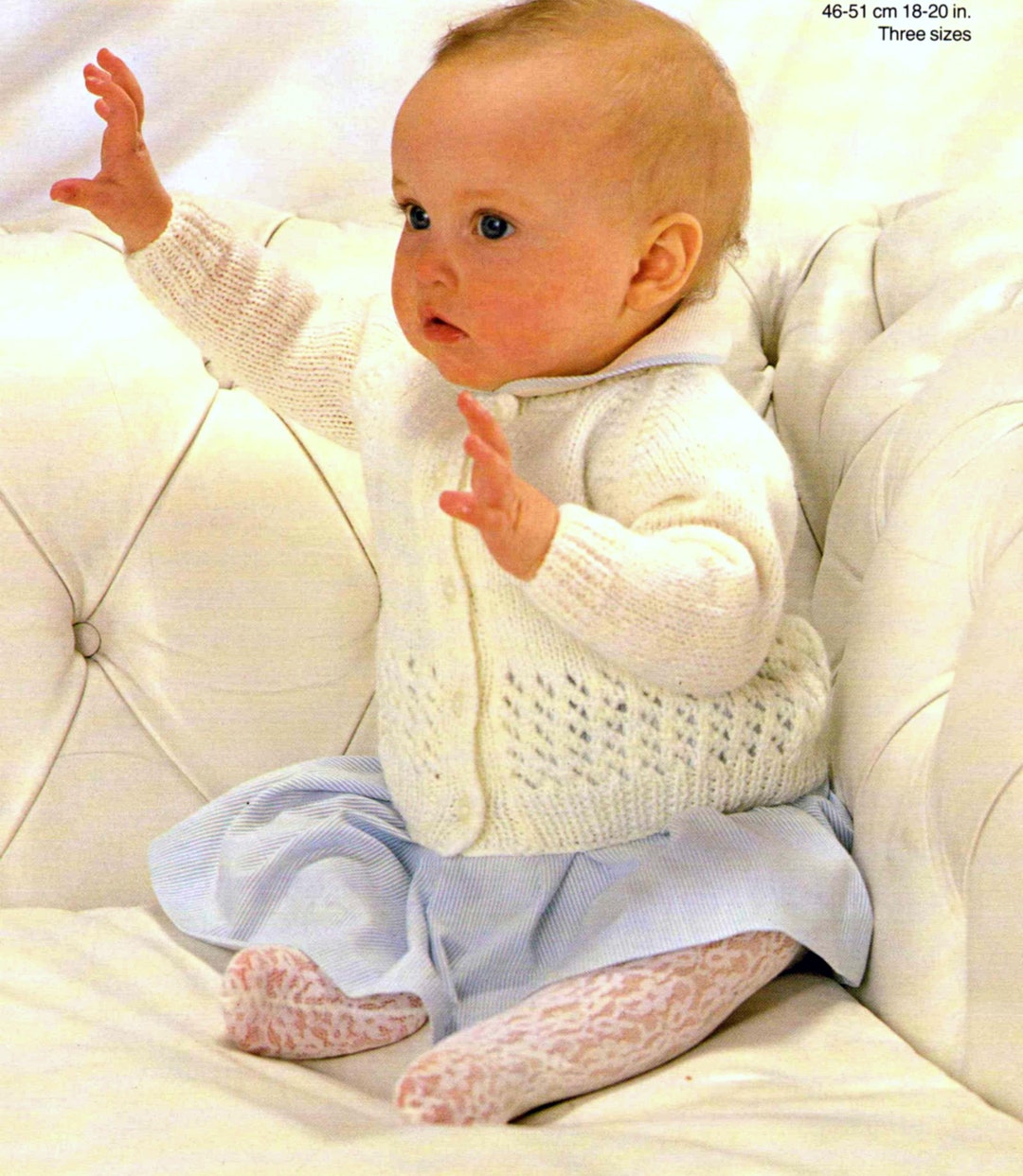 Nearly Free PDF Knitting Pattern 8751~lace Panel Cardigan~dk~18-20