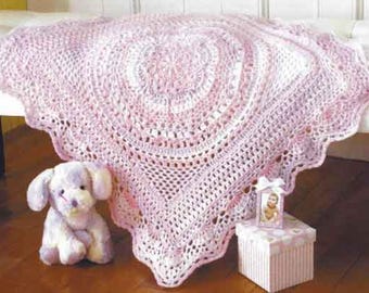 PDF Crochet Pattern 99204~Baby Blanket~DK