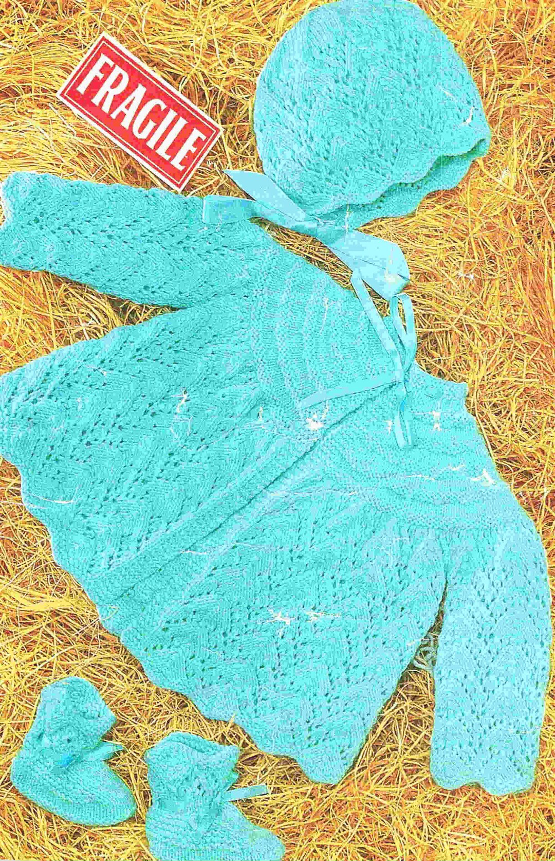 Nearly Free PDF Knitting Pattern 8198lacy Matinee Coat,