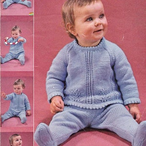 Nearly Free PDF Knitting Pattern 8304~Jumper and Leggings~DK or QK~19-21&quot;