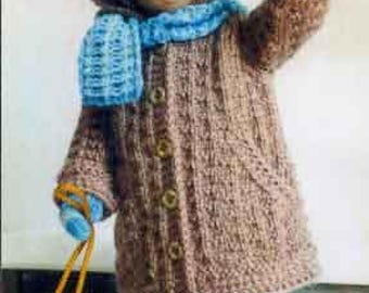 Patrón de tejido en PDF ~ Conjunto de invierno para muñecas Sasha ~ Aran y 3 capas ~ Muñecas pequeñas de 16-17"