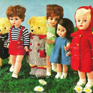 PDF-breipatroon ~ Veel te maken voor babypoppen en knuffels ~ 4-laags en DK ~ 10-17&quot;