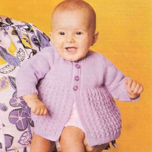 Nearly Free PDF Knitting Pattern 5051~Two Baby Jackets~DK & 3ply~0-12mth