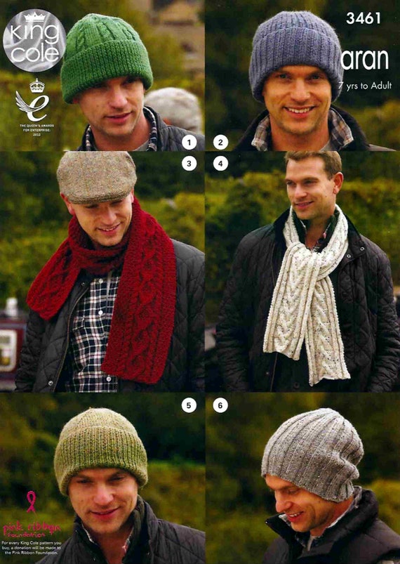 KING COLE 3508 ARAN KNITTING PATTERN SIZE 32-46 NOT the FINISHED GARMENTS
