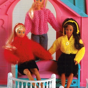 PDF Stickmönster 4634~Dockkläder för dagtid~DK~11" tonårsdockor