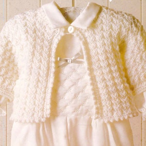 PDF Knitting Pattern 8364~Beautiful Matinee Coat~DK~16-20&quot;