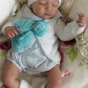 Billie Knitting Pattern pdf~Baby's 3-Piece Yoked Cardigan Set~DK~0-3 months~Instant Download