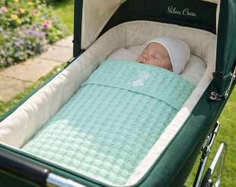 PEPPERMINT PATTY Pram Blanket Knitting Pattern~DK