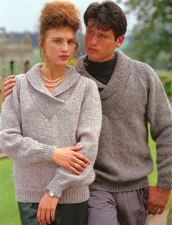 Schema di lavoro a maglia in PDF 3310 Maglione con collo a