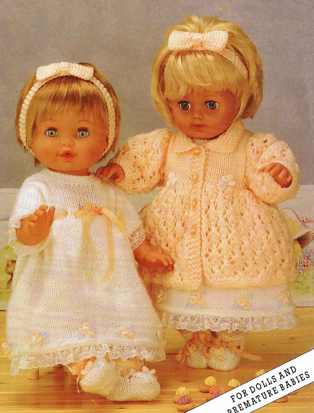 Doll Knitting Patterns Uk Dolls Clothes PDF Knitting Pattern : 12 - 22 Inch  Dolly And Premature Baby Knitting Pattern, image size:1080x1422