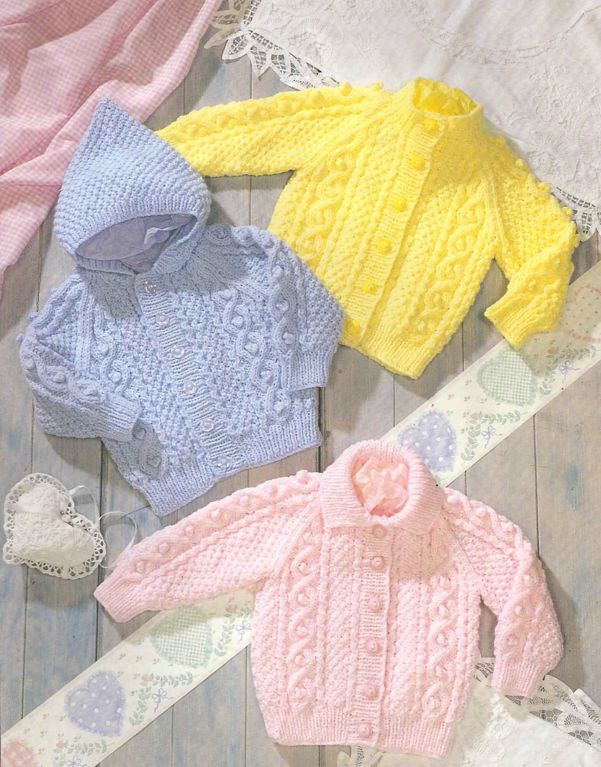 PDF Strickanleitung 7157~Zopfjacken~Aran~46-24
