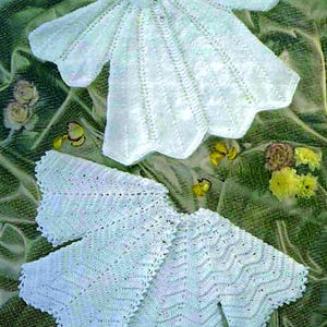 PDF Knitting & Crochet Pattern 349~Matinee Coats~3ply~16-18&quot;