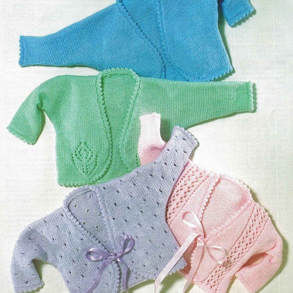 PDF Knitting Pattern~Four Bolero Cardigans~DK~12-26"