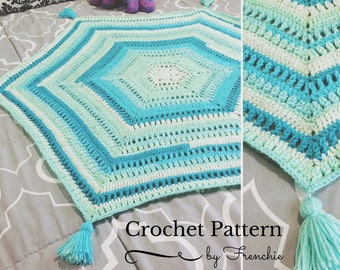Crochet Blanket PATTERN Faerietales Throw Blanket Pattern