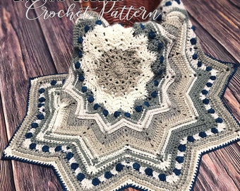 Bits and Bobbles Star Blanket Pattern Crochet Pattern