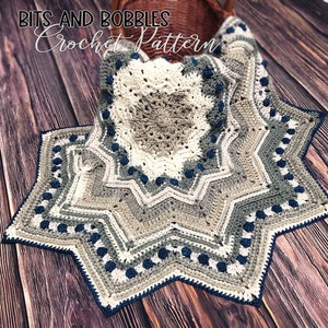 Bits and Bobbles Star Blanket Pattern Crochet Pattern