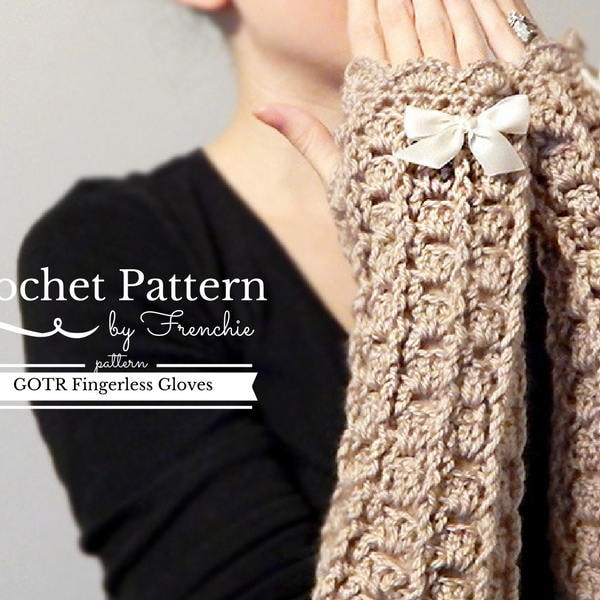 Lacy Fingerless Gloves Crochet Pattern Wrist Warmers