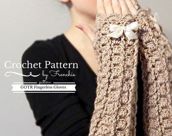 Lacy Fingerless Gloves Crochet Pattern Wrist Warmers