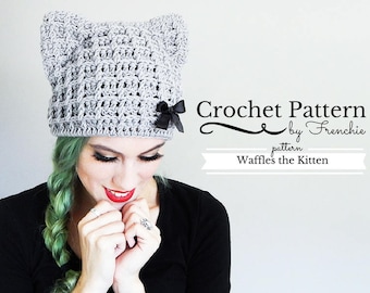 Crochet Cat Hat Pattern Cat Beanie Crochet Pattern