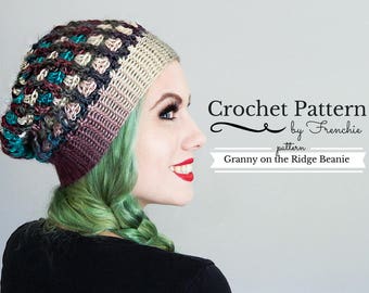 Patrón de sombrero holgado acanalado Patrón de sombrero holgado de crochet Intermedio