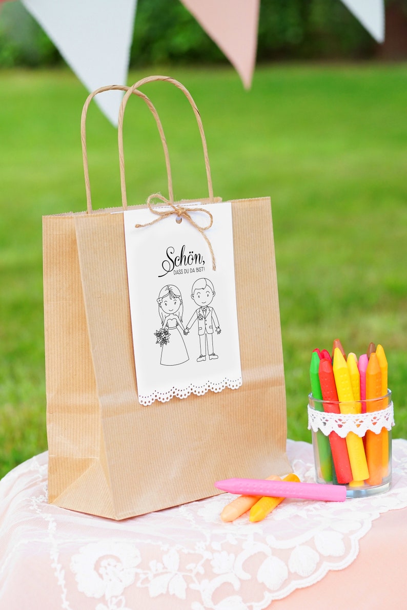Kindertüten für Kinder zur Hochzeit im Set Gastgeschenk Etsy