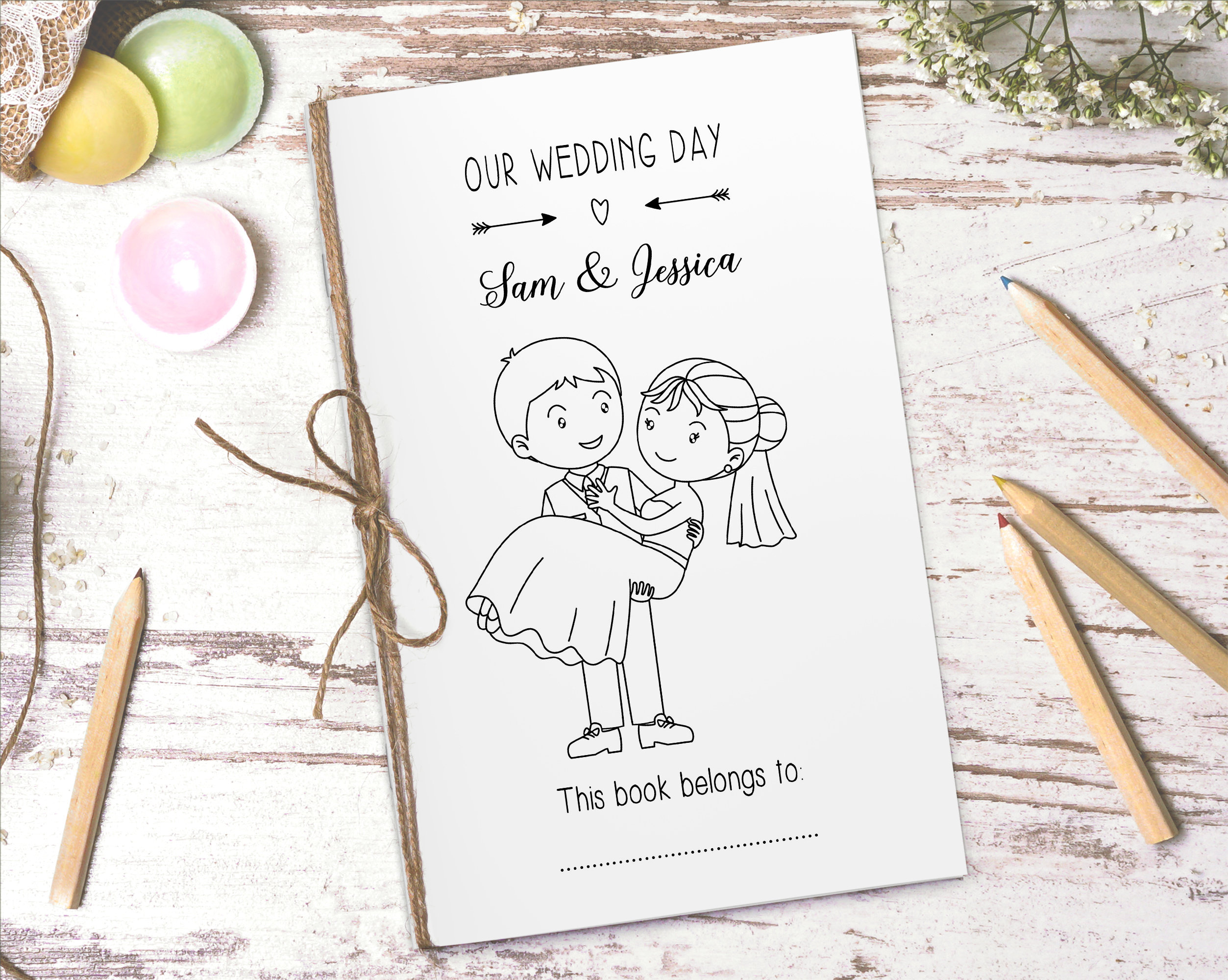 Personalized Wedding Activity Book Printable Download Etsy - Personalized Wedding Activity Book Printable Download Etsy
