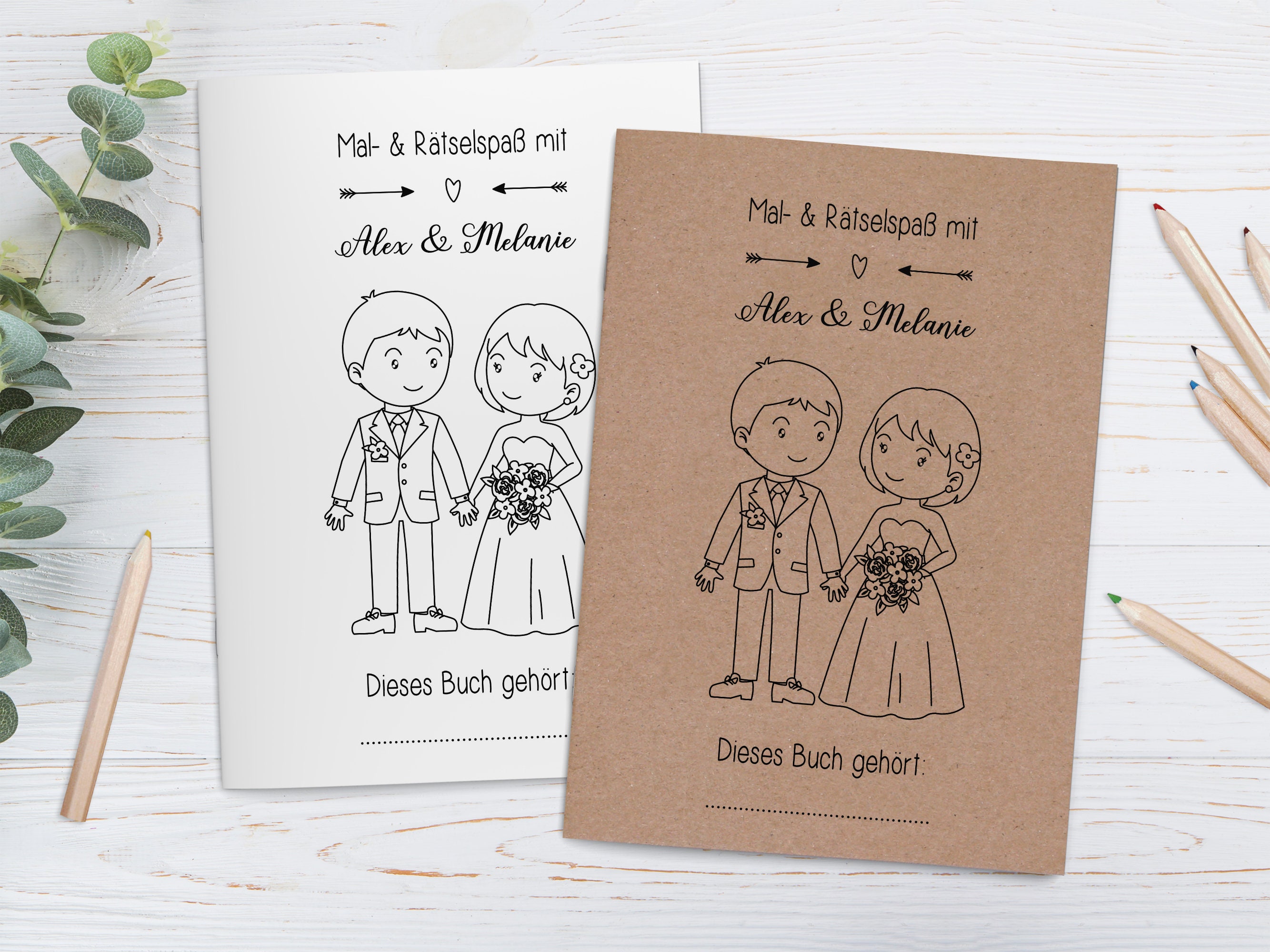 Download Personalised Colouring Books For Children In Set Guest Gift Etsy