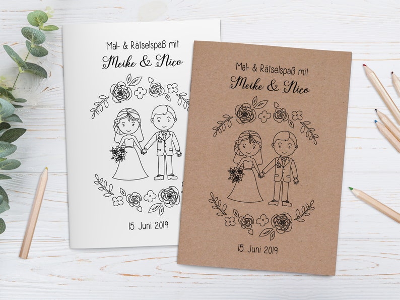 personalisierte Malbücher für Kinder im Set Gastgeschenk Bild 0