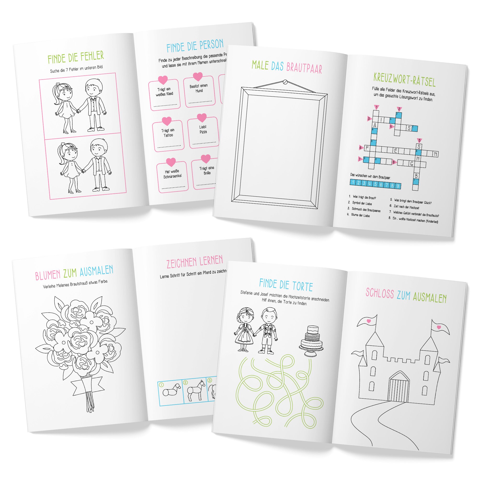 Personalisierte Malbücher für Kinder im Set Gastgeschenk | Etsy