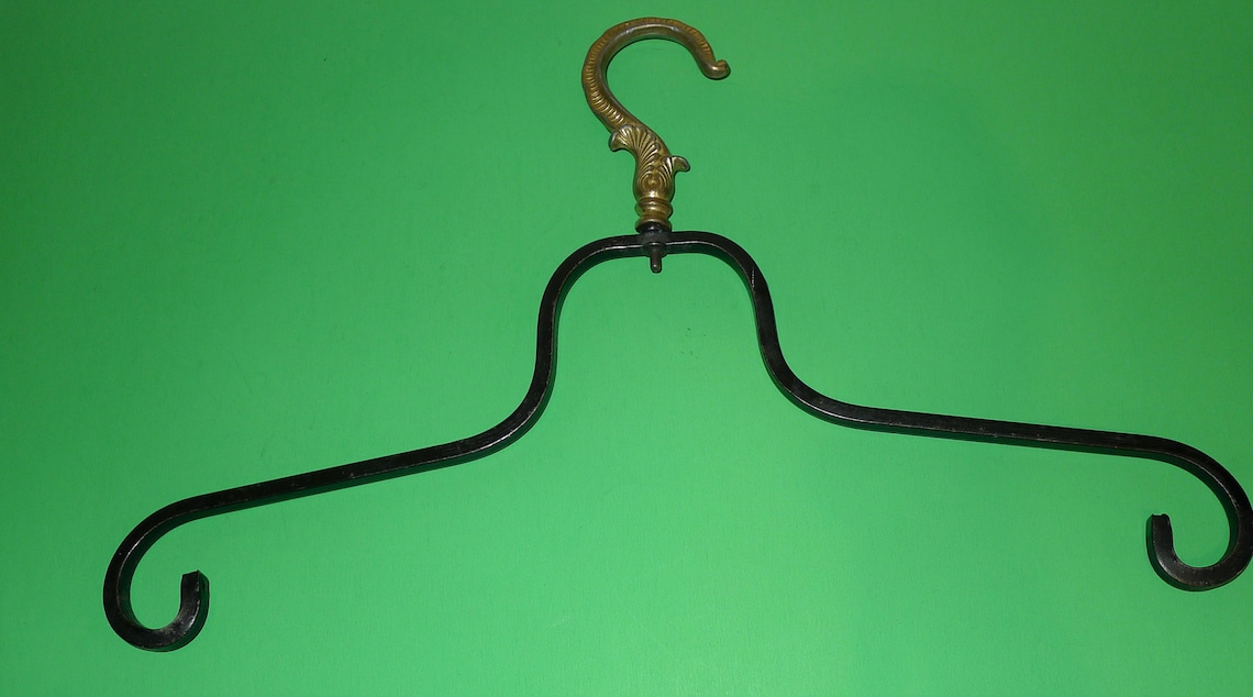 Old Wrought Iron Clothes Hanger From the 30's Etsy