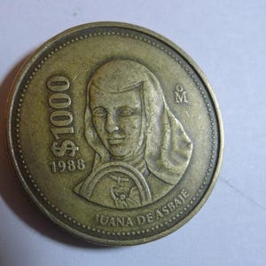 1988 MEXICO One Thousand  1000 PESOS   circulated - Pièce de 100 pesos 1988