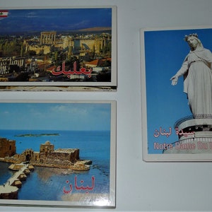 LIBAN LEBANON - 3 unposted postcards booklets -  30  views