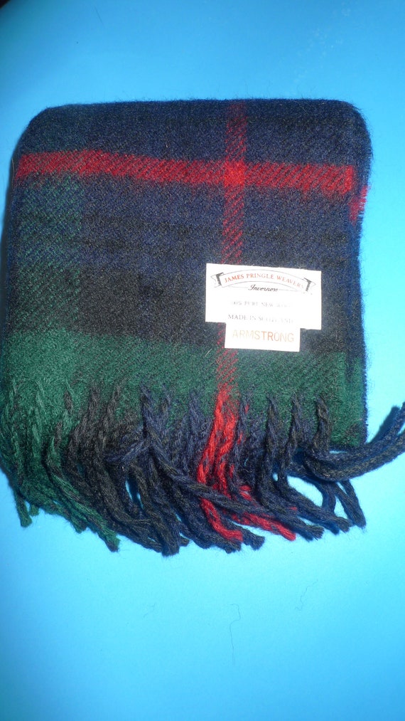 Authentique foulard d'Écosse en laine,  Authentic… - image 2