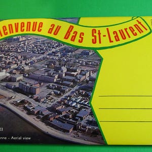 BAS ST-LAURENT dépliant  de cartes postales régionales - années 60