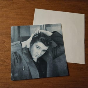 Carte de voeux sans texte Elvis Presley, Elvis Presley blank card,
