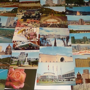 MONTRÉAL - Lot de 110 cartes postales non postées