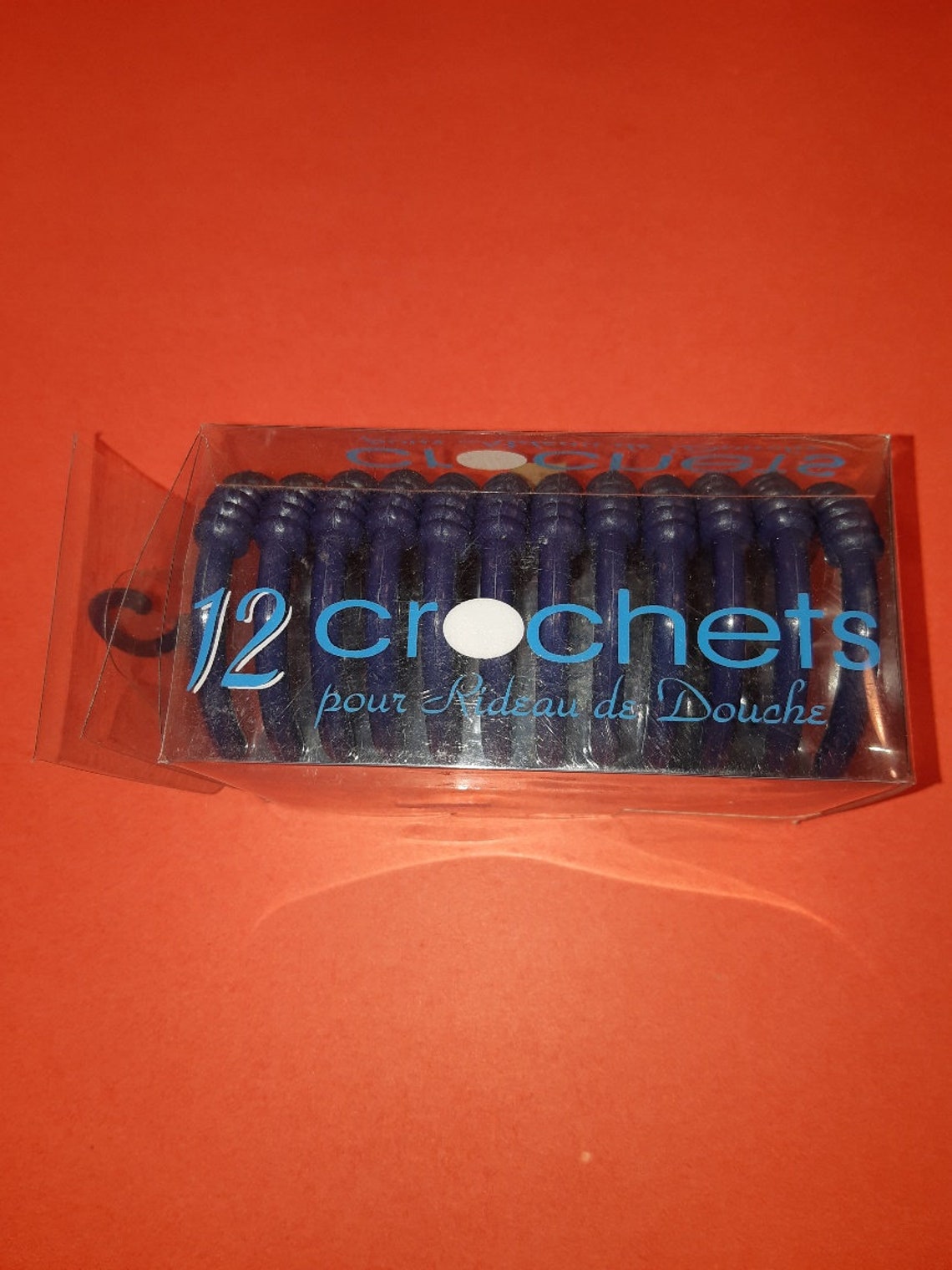 12 plastic dark blue shower curtain hooks Etsy Canada