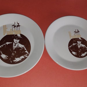 2 assiettes Il padrino, Le Parrain, the Godfather