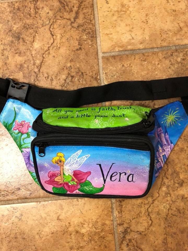 painted fanny pack