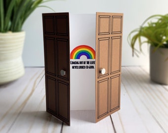 Coming Out of the Closet Card - "Coming Out Never Looked So Good"