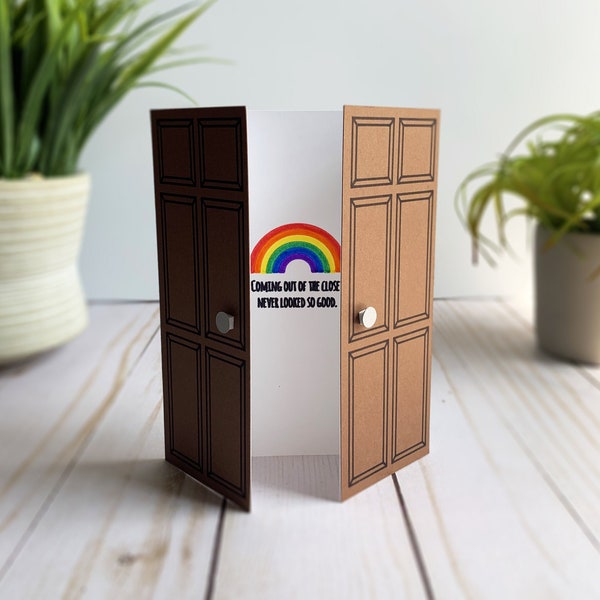 Coming Out of the Closet Card - "Coming Out Never Looked So Good"